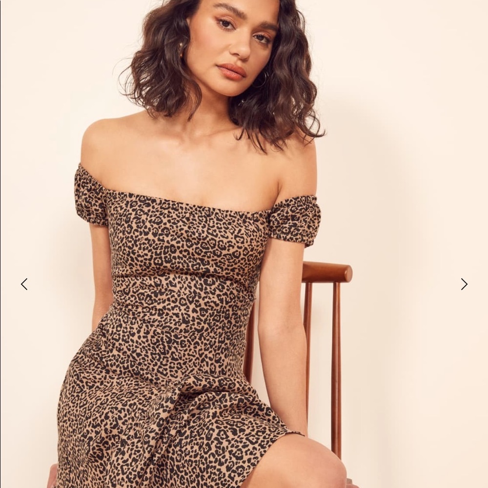 Reformation Cheetah Print Dress